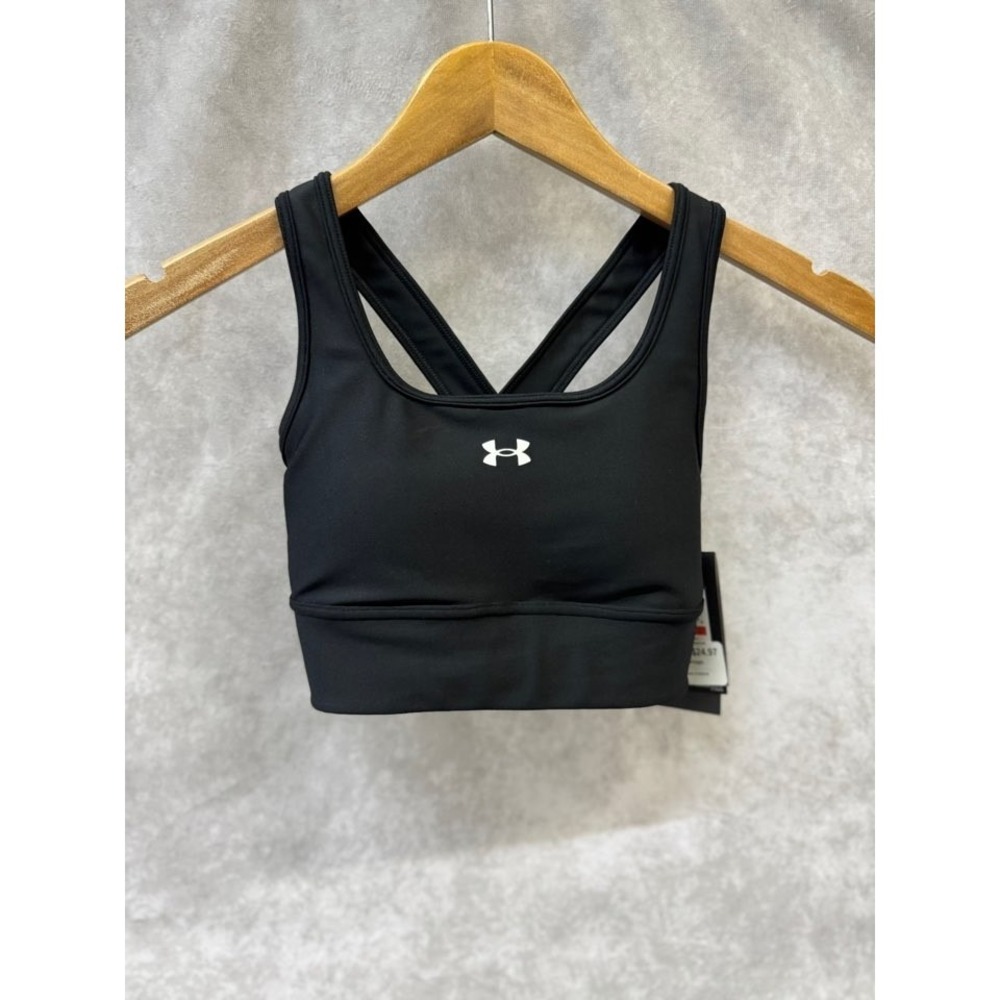 UA Crossback Longline Bra XS‎ Black Workout Fit
